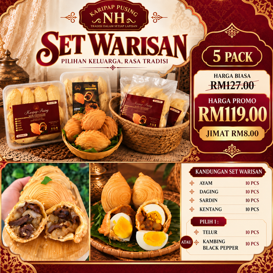 SET WARISAN 5 PACK FROZEN – PILIHAN KAMBING BLACK PEPPER