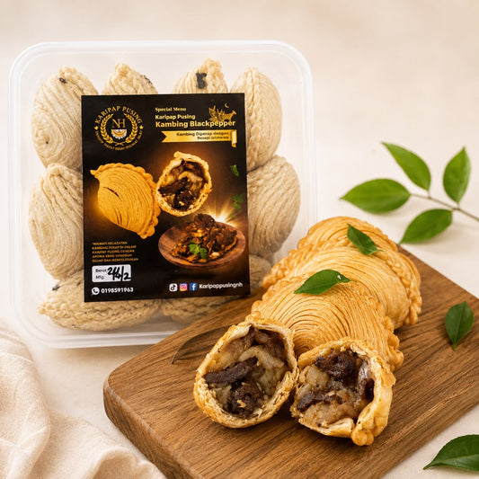 Karipap Pusing Frozen Kambing Black Pepper
