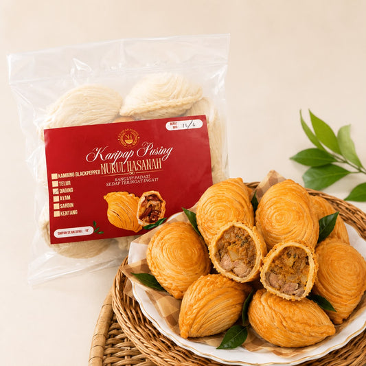Karipap Pusing Frozen Daging