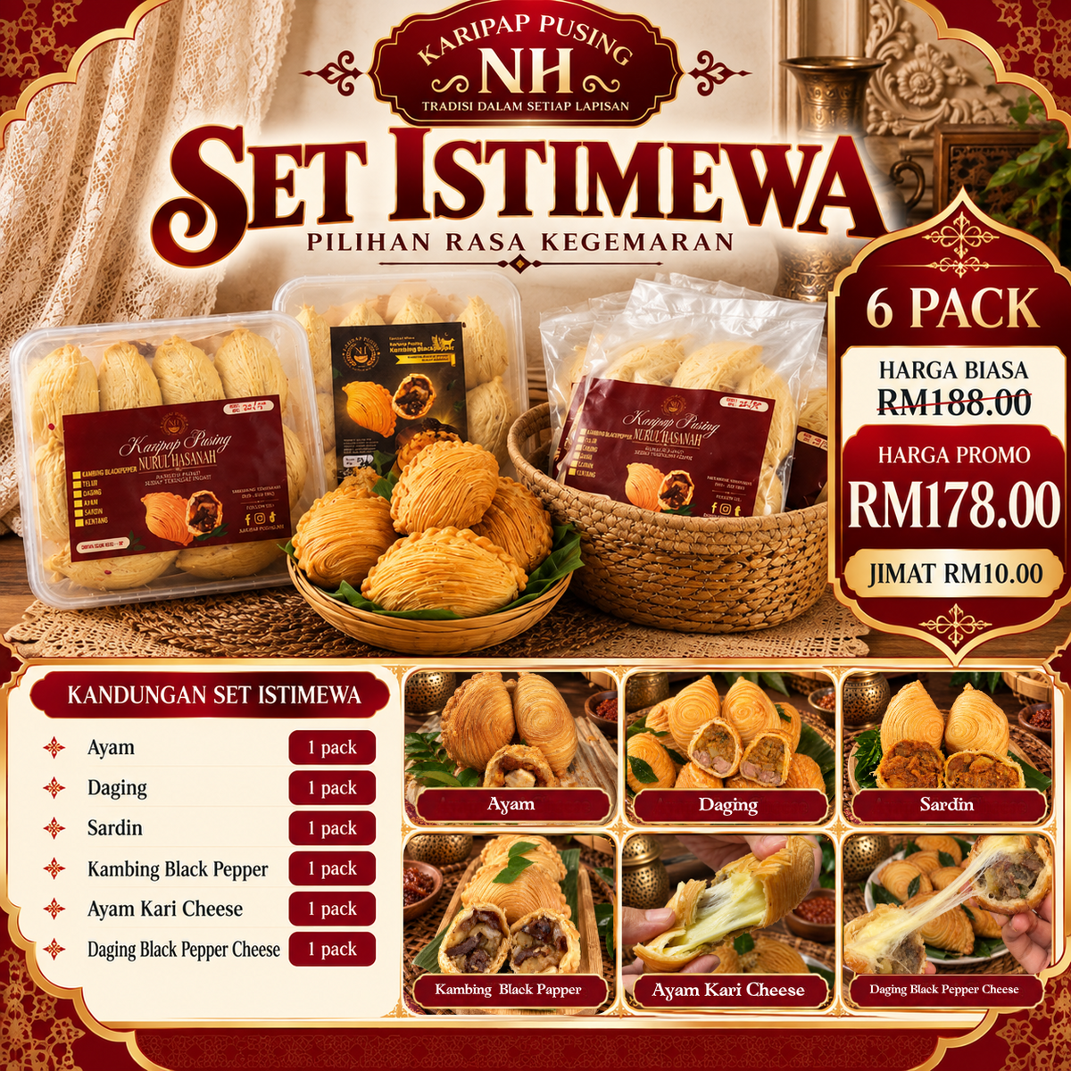 SET ISTIMEWA 6 PACK FROZEN